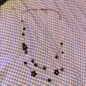 Flower beaded necklace